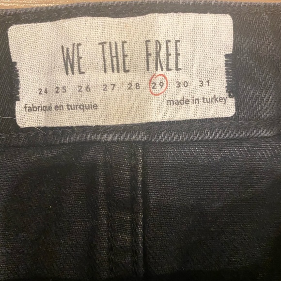 Free People Black Denim Skirt - Picture 2 of 2